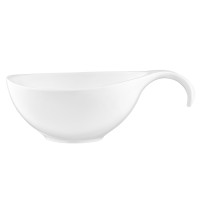 ARDESTO Салатник с ручкой, 360мл, фарфор, белый (AR3745)