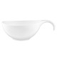 ARDESTO Salad bowl with handle, 360ml, porcelain, white (AR3745)