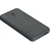 HAMA power bank Fabric 10, 10000mAh, USB-A/USB-C, 12Вт, grey