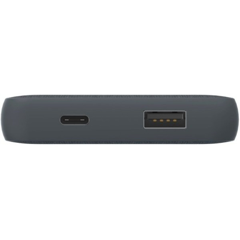 HAMA power bank Fabric 10, 10000mAh, USB-A/USB-C, 12Вт, grey