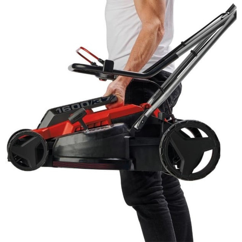Einhell GC-EM 1600/37 lawnmower, 1600 W, 37 cm, 38 l, 20-60 mm, up to 700 m2, 10.8 kg (3400080)