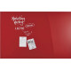 Magnetoplan Доска стеклянная магнитно-маркерная 1500x1000 красная Glassboard-Red UA (13408006)
