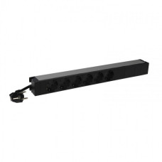 Legrand PDU 6 розеток 2К +3 німецький стандарт - шнур живлення 3м, 19'', 16А (646806)