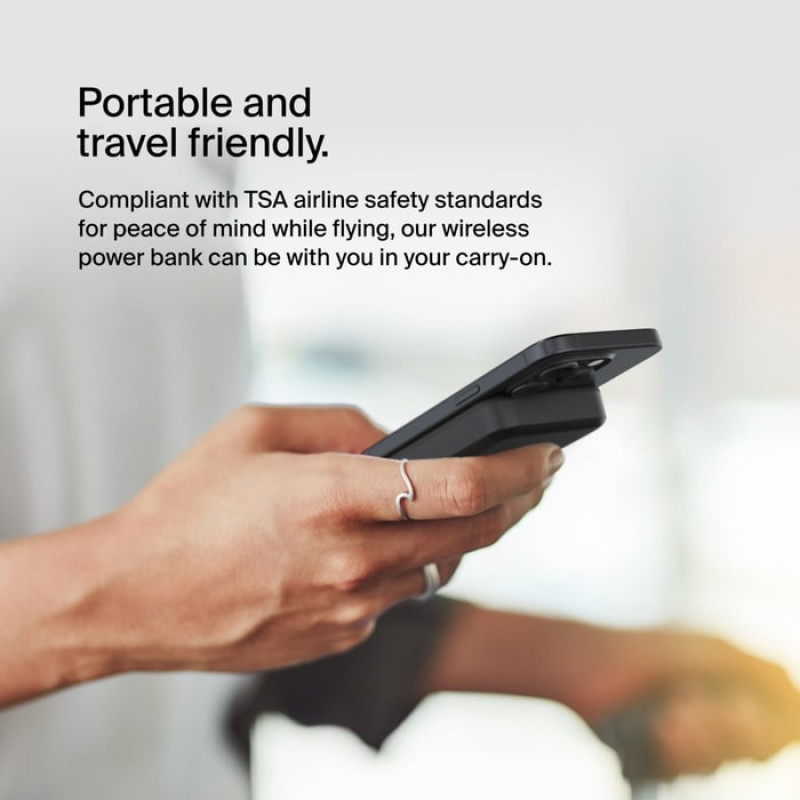 Belkin Power Bank 8000mAh, MagSafe Wireless, black (BPD007BTBK)