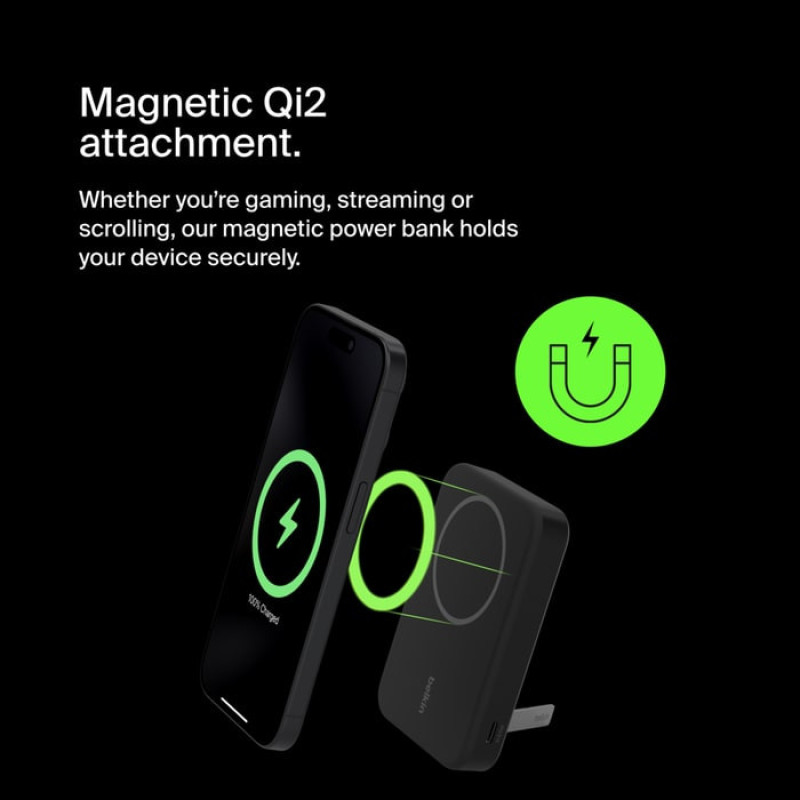 Belkin Power Bank 8000mAh, MagSafe Wireless, black (BPD007BTBK)