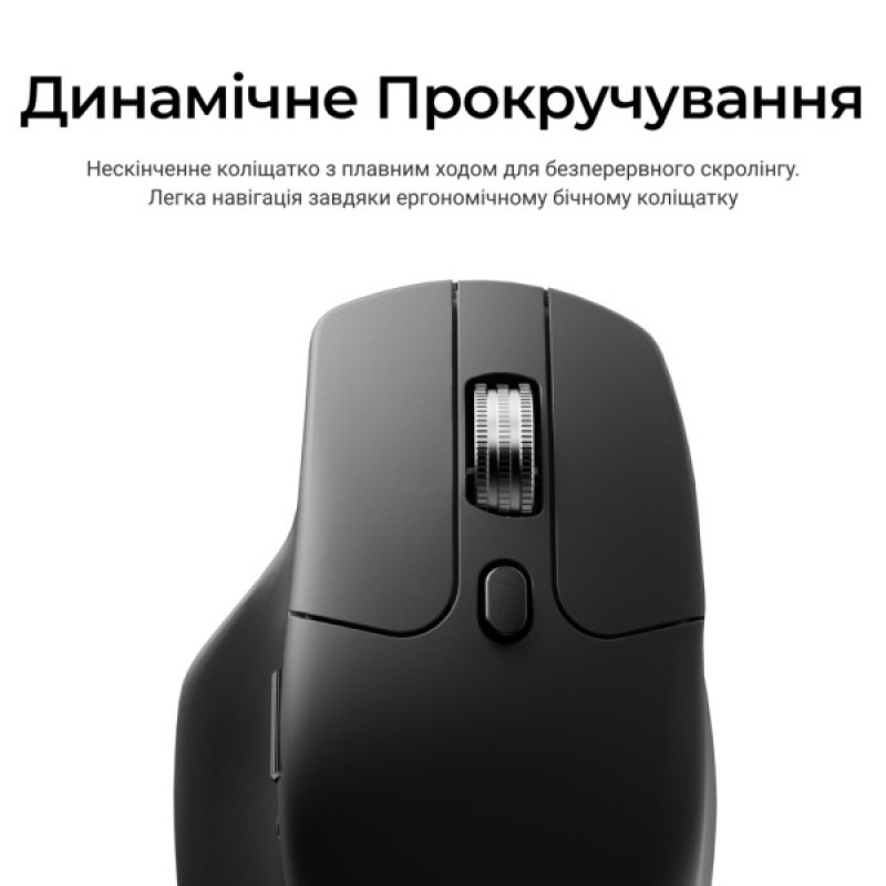 Мышка Keychron M6S Wireless/Bluetooth/USB Black (M6S-A72)