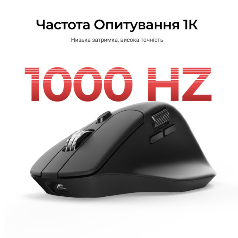 Мышка Keychron M6S Wireless/Bluetooth/USB Black (M6S-A72)