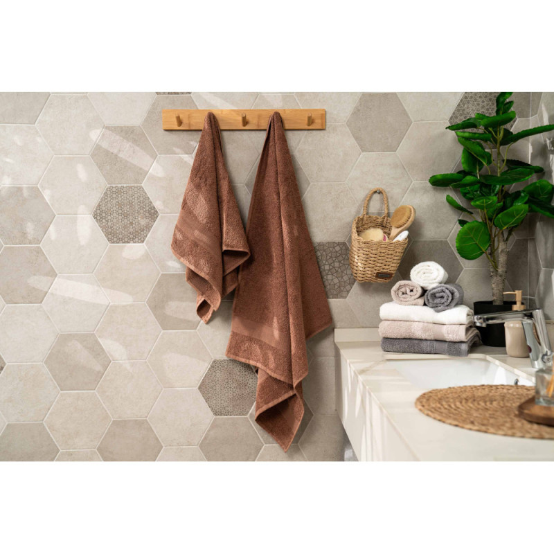 ARDESTO Terry towel Benefit, 70х140cm, 100% cotton, chocolate (ART2470CH)