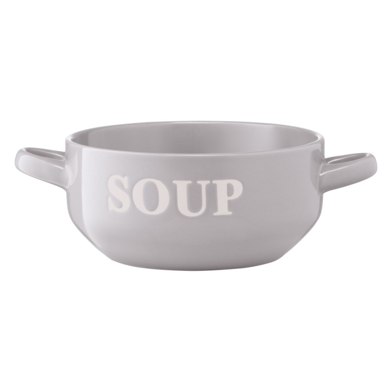ARDESTO Bowl Cream, 700ml, ceramics, gray (AR3477GR)