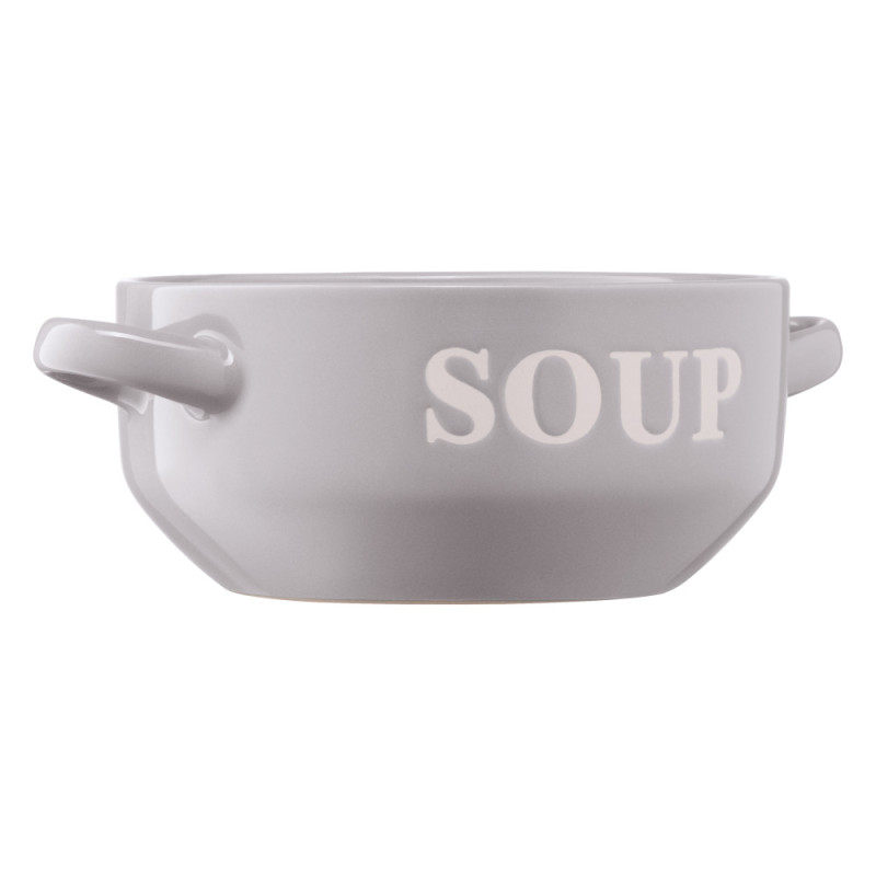 ARDESTO Bowl Cream, 700ml, ceramics, gray (AR3477GR)