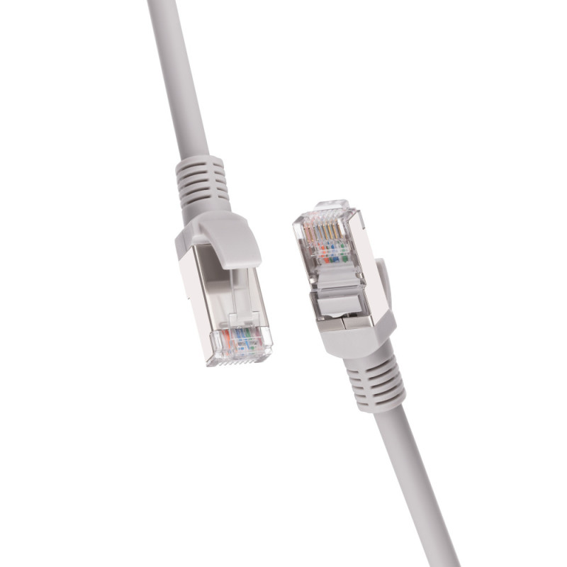 2E Патч-корд САТ 5e, FTP, 0.50м, 26AWG, RJ45, 7/0.16, Cu, LSZH, серый (2E-PC5ECU-FTP05LSZH-GRY)