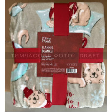 ARDESTO Flannel blanket 160x200cm, 100% polyester, Christmas cats (ART0120PB)