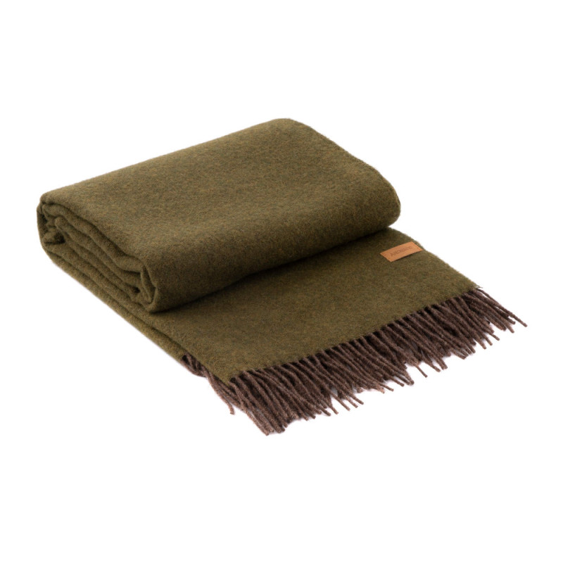 ARDESTO Blanket Leonardo Doubleface, 140x200cm, 100% wool, khaki-brown (ART0402LD)