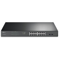 TP-Link Коммутатор TL-SG1218MPE 16xGE/PoE+ 192W 2xcomboGE/SFP EasySmart