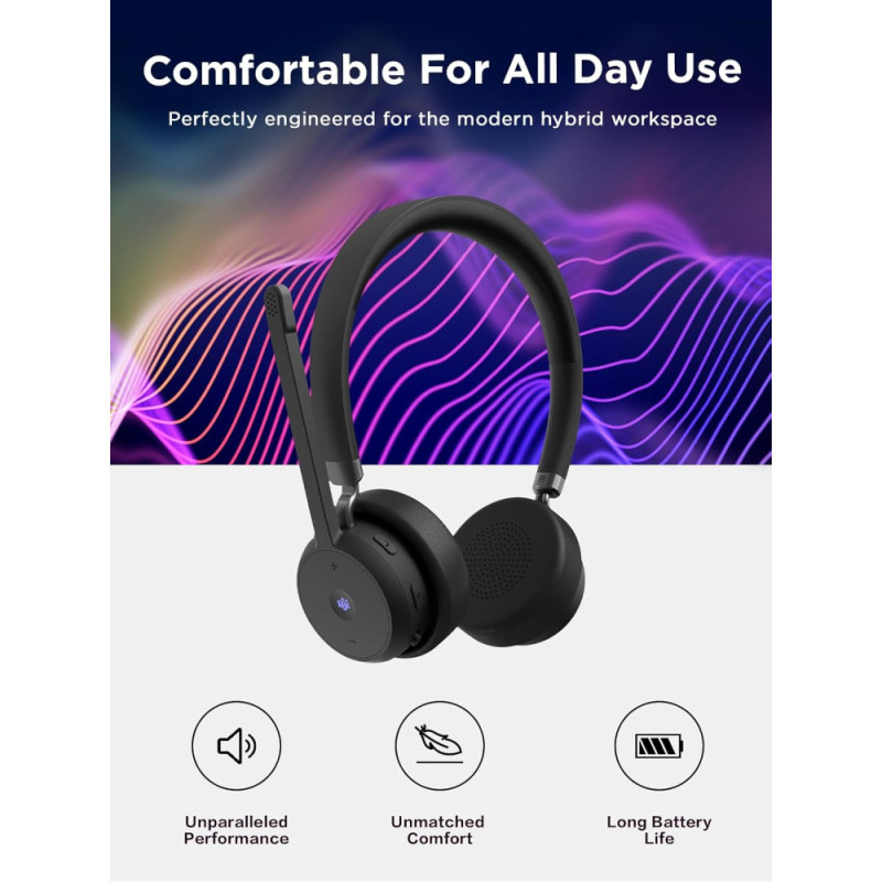 Lenovo Гарнитура Lenovo Wireless VoIP Headset (Teams) (4XD1M80020)