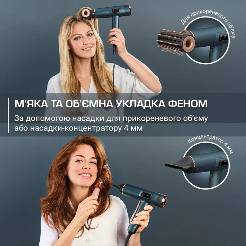 Rowenta Rowenta hair dryer Maesteria For you, 1800W, 3 modes, diffuser, ionization, cold blowing, blue (HY9430E0)