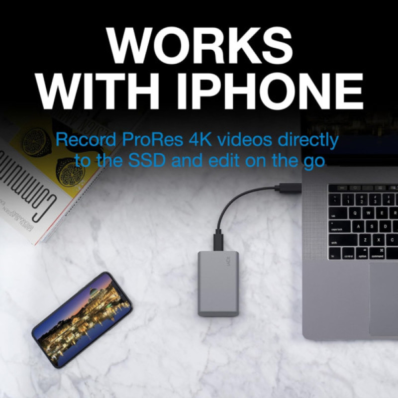 Накопитель SSD USB Type-C 1TB Mobile Secure LaCie (STKH1000800)