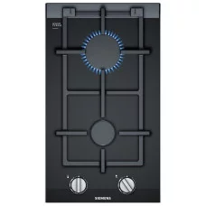 Siemens Hob gas on glass, 30cm, Domino, black (ER3A6BB70)